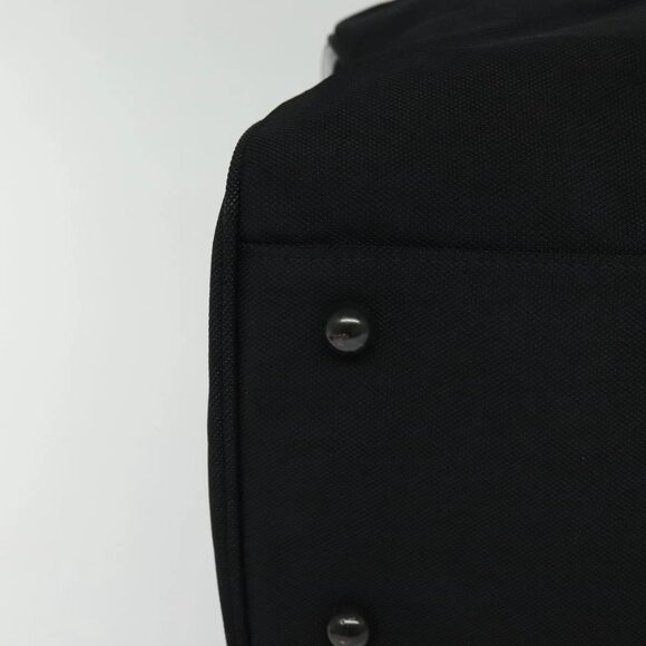 Burberrys Black label Hand Bag Canvas 2way Black Auth ti3104 - Picture 4 of 16